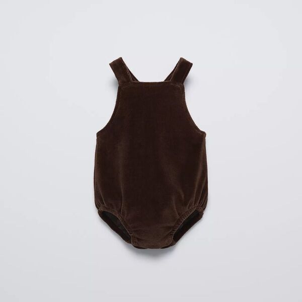 ZARA KIDS ベルベットロンパース 9-12m