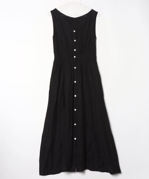 【美品】SLOBE IENA フロントボタンノースリーブワンピース