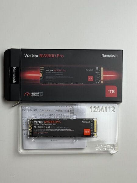 【新品】NAMATECH Vortex NV3900 Pro 1TB NVMe M.2 PCIe3.0|日本メーカー|3年保証付