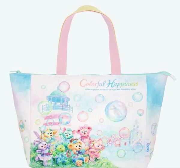 ダッフィーフレンズ20周年 カラフルハピネス トートバッグ ディズニー