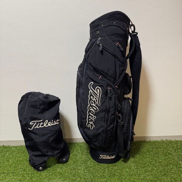Titleist タイトリスト ナイロン 軽量 キャディバッグ ゴルフバッグ