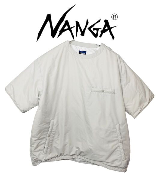 【美品】Nanga ナンガ Loftman ロフトマン別注 半袖ダウン ダウン Lサイズ