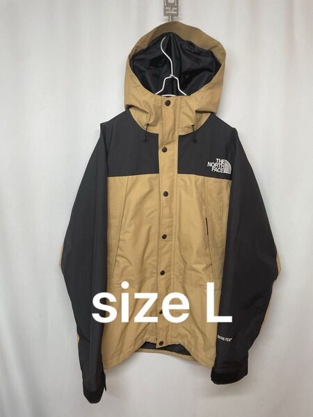 THE NORTH FACE (ザノースフェイス)Lサイズ マウンテンライトジャケット カーキ NP11834 ゴアテックス