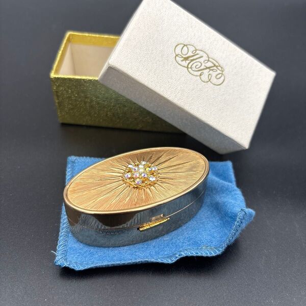 ヴィンテージ MAXFACTOR マックスファクター リップケース アンティーク レトロリップケース ゴールドケース