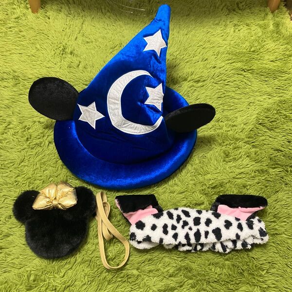 ディズニー カチューシャ ファンキャップ TDR 帽子 かわいい 101匹わんちゃん ポーチ 3点セット
