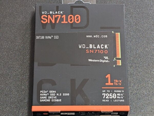 新品 WD BKACK SN7100 M.2 SSD 2280 1TB