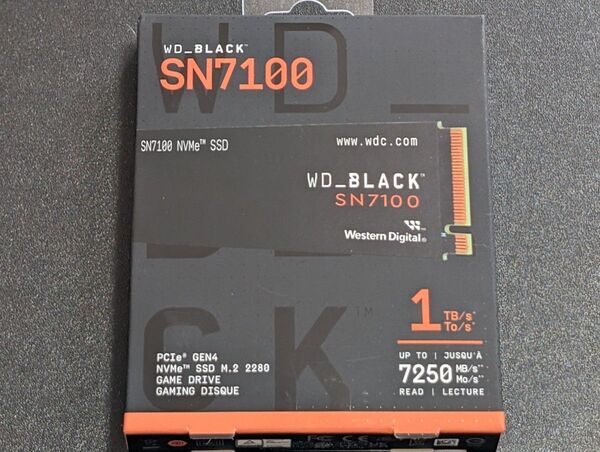 新品 WD BKACK SN7100 M.2 SSD 2280 1TB