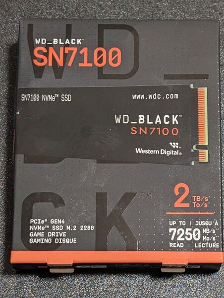 新品 WD BKACK SN7100 M.2 SSD 2280 2TB