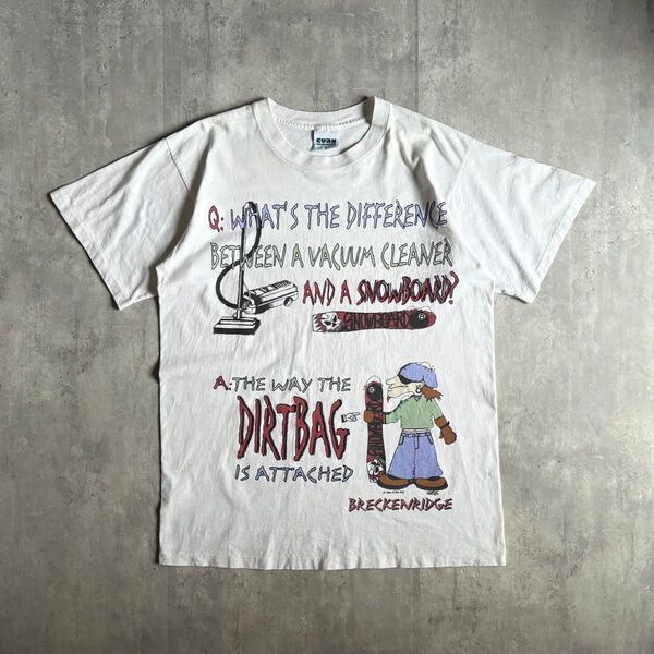 【90s vintage】Tシャツ パロディーT 1994 usa製 シングステッチ スノボード 古着