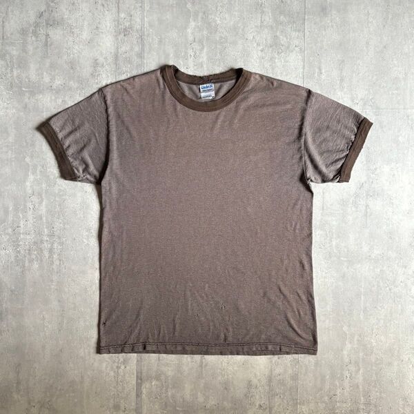 【00s gildan】リンガーT ボロT 無地 フェード vintage 古着