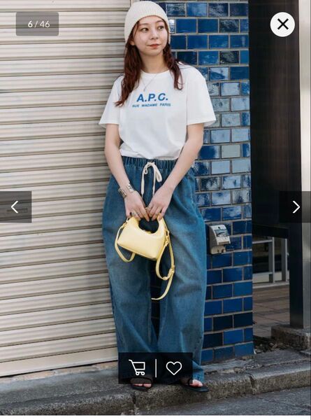 A.P.C RUE MADAME Tシャツ S ブルー
