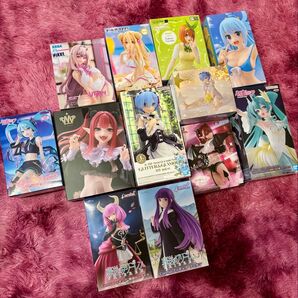 美少女フィギュアセット 大量まとめ売り 初音ミク レム フェルン アウラ 海夢 アクア バイパー 星宮六喰 中野四葉等 重複無し