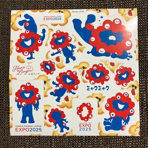 大阪・関西万博 ミャクミャク シール非売品 花ラング16センチ×16センチ