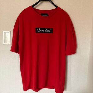 bienvenue Greatest ロゴTシャツ レッドXL