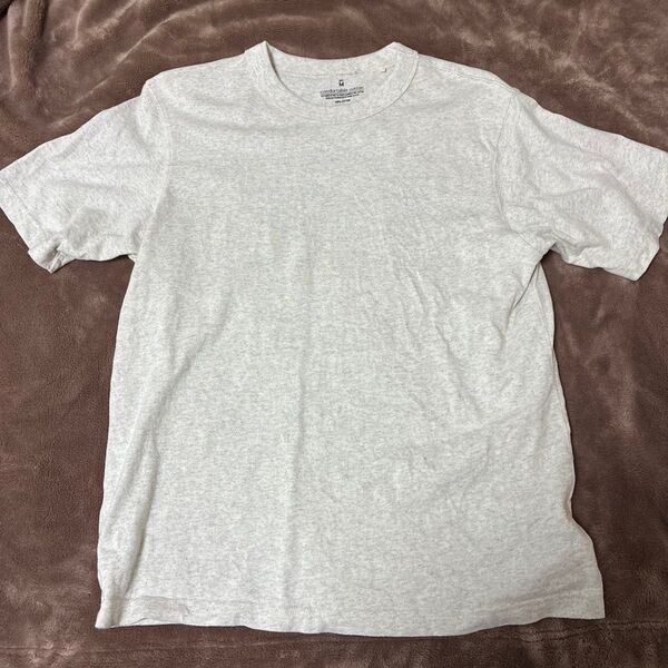 【GU】コンフォータブルコットンTシャツ メンズM グレー 綿