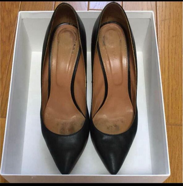 PIPPICHIC ピッピシック 黒ハイヒール 24.5㎝ 38 Gianvito Rossi パンプス ブラック レザー