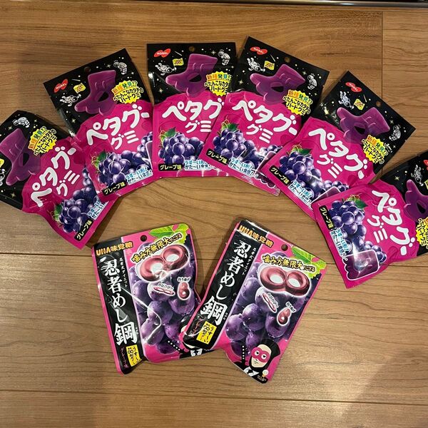 ペタグーグミ 忍者めし鋼 8袋セット