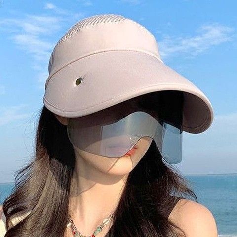 サンバイザー 帽子 レディース グレー サングラス あご紐付き つば広 UV
