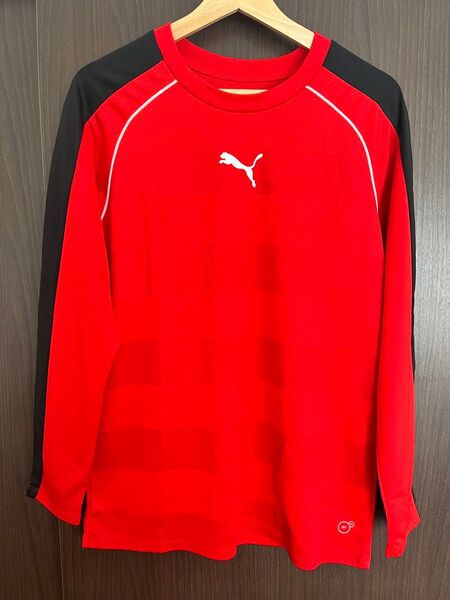 極美品 PUMA プーマ サッカー フットサル プラシャツ ゲームシャツ M トレーニング スポーツ
