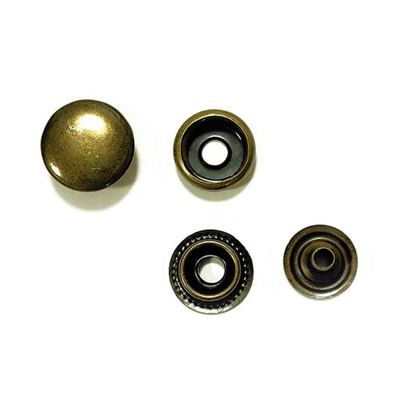 シャンパーホック 15mm アンティーク 10組 レザークラフト ハンドメイド ボタン パーツ 補修 金具 留め具 NTYhm