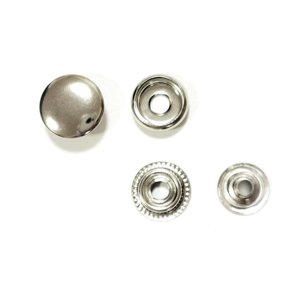 シャンパーホック 15mm シルバー 10組 レザークラフト ハンドメイド ボタン パーツ 補修 金具 留め具 NTYhm