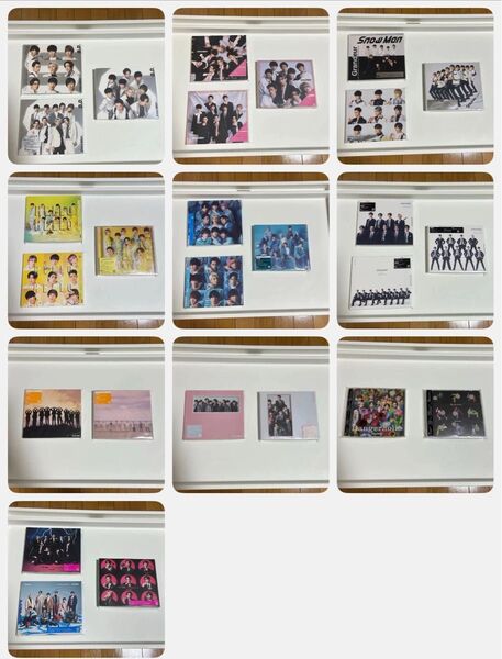 SnowMan 1stシングルから10stまでのCD、DVD