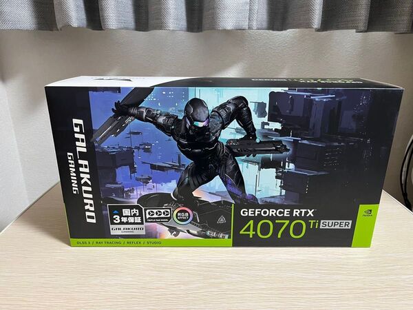 中古 玄人志向 GALAKURO GAMING NVIDIA GeForce RTX 4070 Ti Super