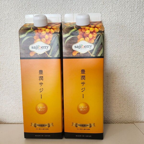 ★ 早い者勝ち ★ サジー【 1000ml2本セット】 豊潤サジー 鉄分 ビタミンC 豊潤 貧血 健康 夏バテ フィネス 未開封