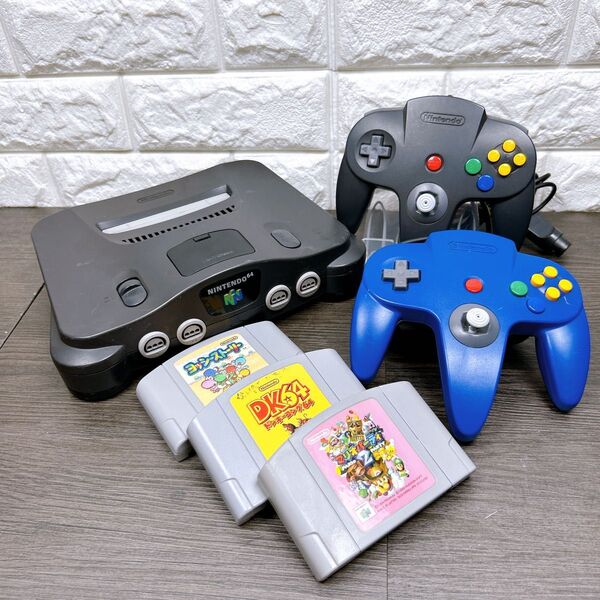【N64】Nintendo64 本体一式 ソフトセット すぐ遊べる