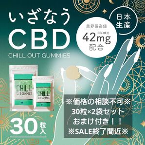 CBDグミ 高濃度42mg30粒入り2袋セット国産チルアウトグミ※商品説明必読※