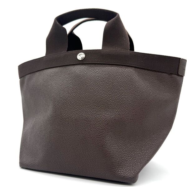 ★極美品★Herve Chapelier エルベシャプリエ 707GP リュクス 舟型 トートバッグ M モカ×モカ GPライン