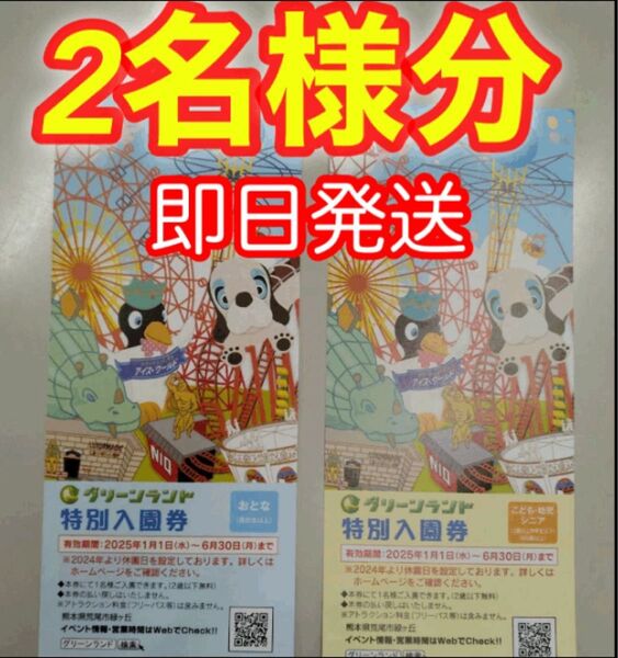 グリーンランド入園券