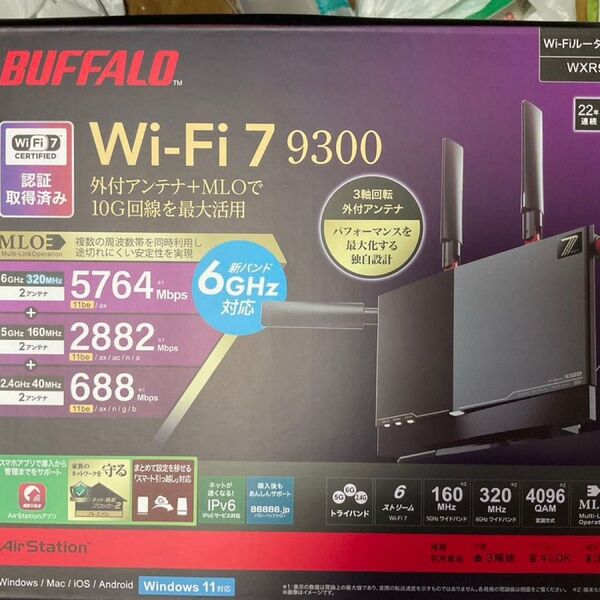 BUFFALO Buffalo WXR9300BE6P 無線LANルーター
