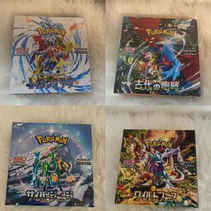 ポケモンカード 4box まとめ売り シュリンク付き 古代の咆哮 レイジングサーフ など 早い者勝ち 。