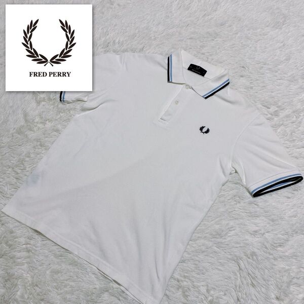 【希少】FRED PERRYフレッドペリーM12N TWIN TIPPED イングランド製 半袖ポロシャツ