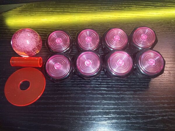 大特価GamerFinger 30mm はめ込み式 クリアレッド/ブラック