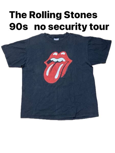90s The Rolling Stones ローリングストーンズ Tシャツ vintage no security tour