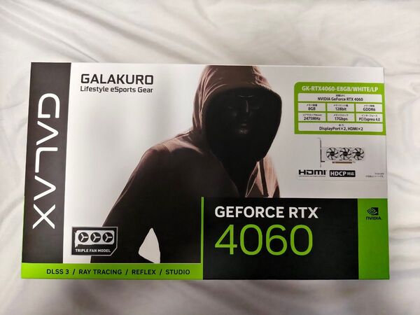 新品未使用 玄人志向 GeForce RTX4060 LP 領収書付き