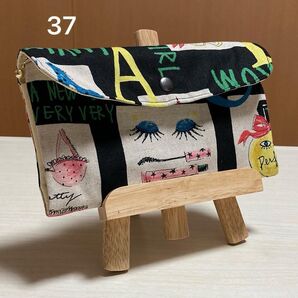 ハンドメイド miyako kawaguchi 通帳ケース マルチポーチ