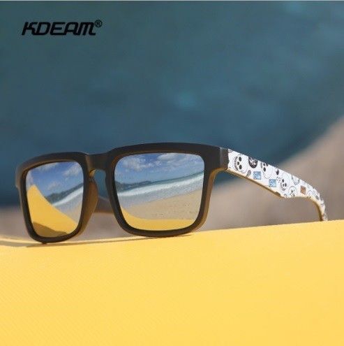 新品 送料込み KDEAM UV400 シルバーミラー レンズ スポーツサングラス849013
