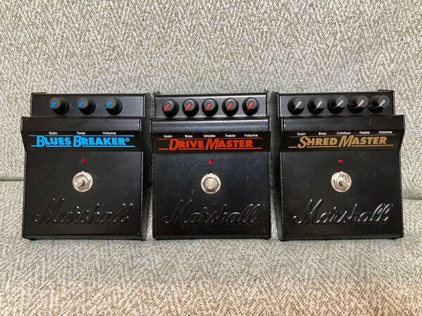 Marshall Blues Breaker、Drive Master、Shred Master エフェクター 3個セット