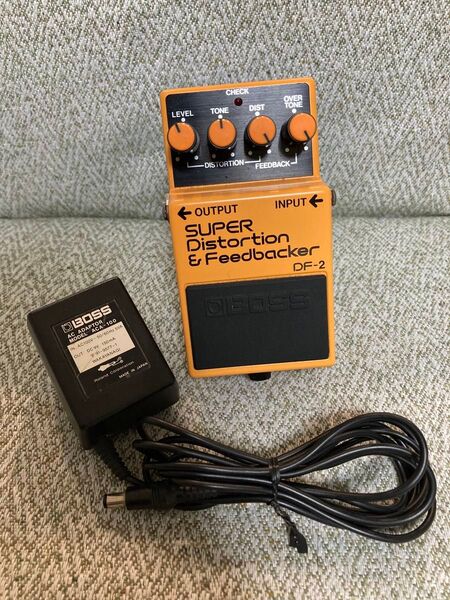 BOSS SUPER Distortion&Feedbacker DF-2 エフェクター ACA-100 専用アダプター付き