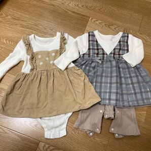 ベビー服 ワンピース 2点セット 女の子 70サイズ