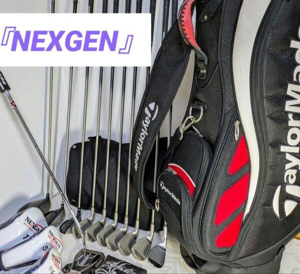 NEXGEN ゴルフクラブセット TaylorMade キャディバッグ