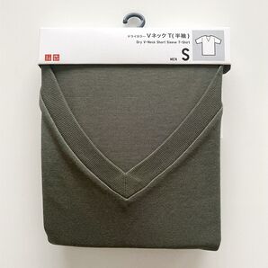【ファッションクーポン→590円】【未使用】ユニクロ UNIQLO ドライカラー VネックT半袖 Tシャツ MEN Sサイズ