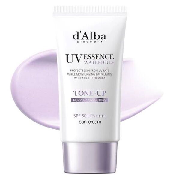 【新品未使用】ダルバ d'Alba ウォータフルトーンアップサンクリーム パープル 50ml 日焼け止め 化粧下地