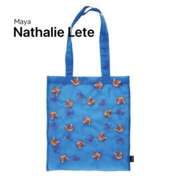 ナタリー・レテ オーガンジーバッグ ブルー Nathalie Lete Organdy Tote bag トートバッグ A4サイズ