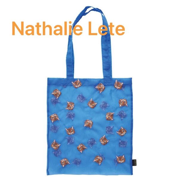 ナタリー・レテ オーガンジーバッグ ブルー Nathalie Lete Organdy Tote bag トートバッグ A4サイズ