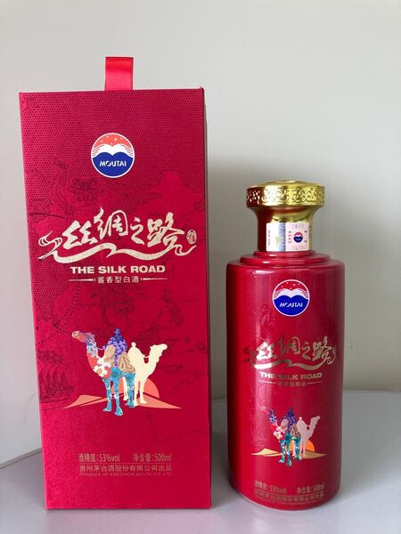 【2023年】53% 茅台酒 マオタイ moutai 中国酒 白酒 貴州茅台酒 シルクロード 美品 箱付