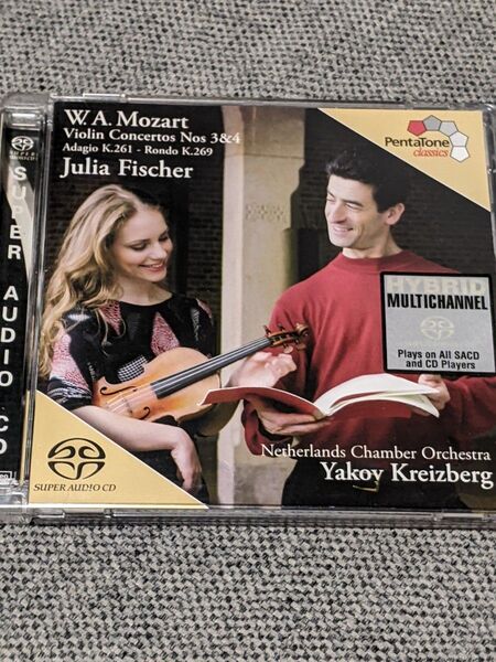 【SACDハイブリッド】ユリア・フィッシャー/モーツァルト:ヴァイオリン協奏曲第3番、第4番 他 全4曲 【独盤】